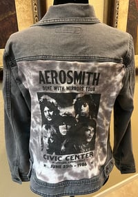 Image 1 of Vintage Black Denim Jacket Aerosmith