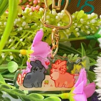Bunny kagehina keychain (Usagi Shima AU)