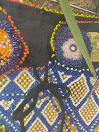 Image 21 of Tribal Boho Belt- triangle beads BLUE