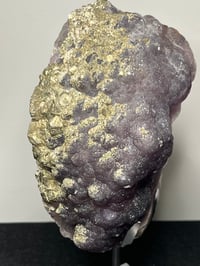 Image 3 of Purple Botryoidal Fluorite With Cubic Pyrite Display Specimen | Hunan China #2662