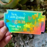 West coast key - Holo Sticker 