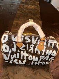 Image 3 of LV Graffiti White & Brown