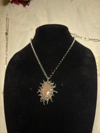 Image 4 of Spiked stone pendant necklaces 