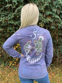 Image 5 of XL Unisex terrapin Long Sleeve blue