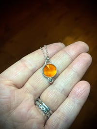 Image 1 of Carnelian Circle Necklace 