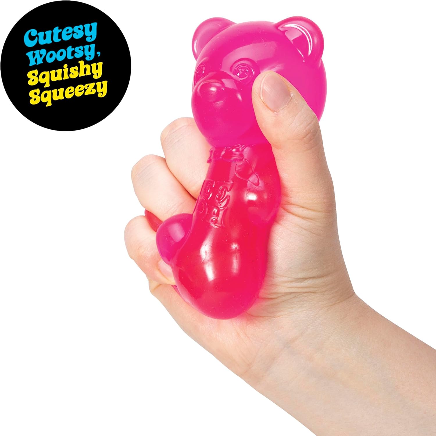 Image of 8cm NeeDoh Cute Gummy Bear Sensory Squeeze Toy with Jelly-like Filling Slow Rebound Stress Relief To