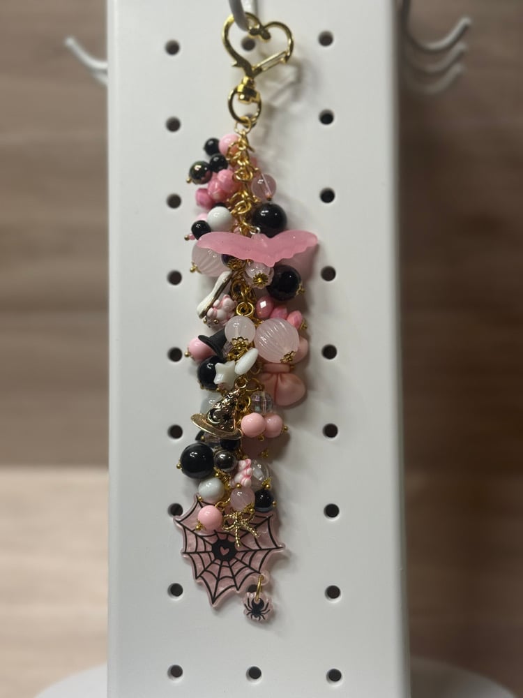 Image of Large Dangle - Pink Web