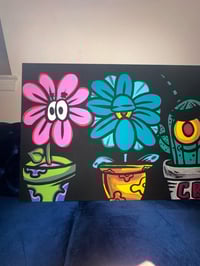 Image 5 of Flower Pots of the Sea Canvas