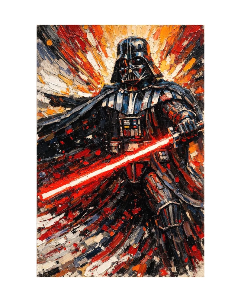 Image of Vader 1 prints on paper and Canvas
