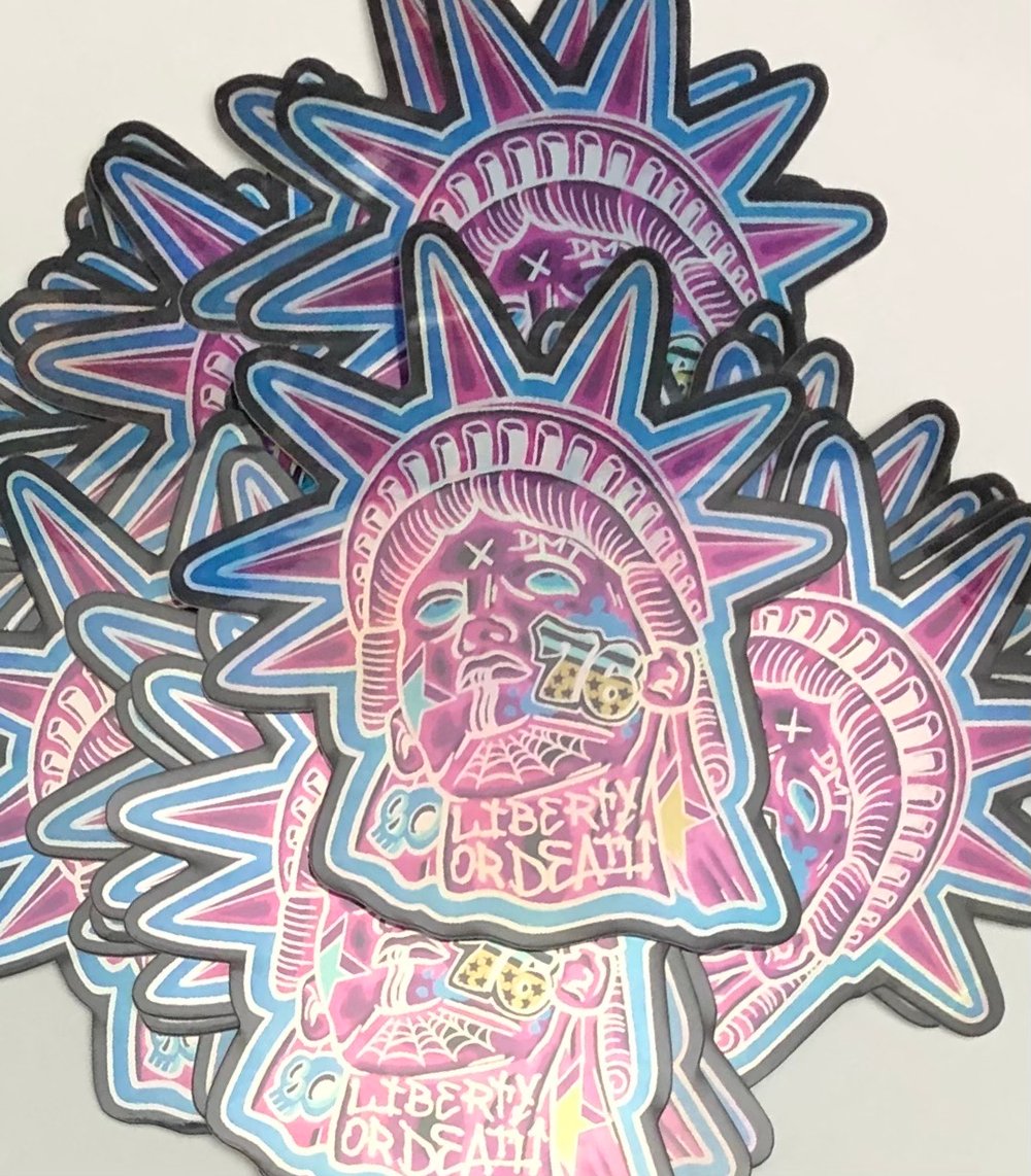 Holographic Liberty Sticker