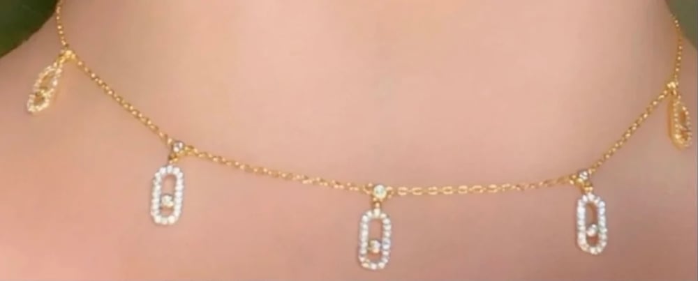 Messika 18 Gold Plated Necklace 