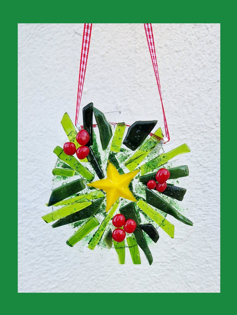 Image of Fused Absract Wreath with Star