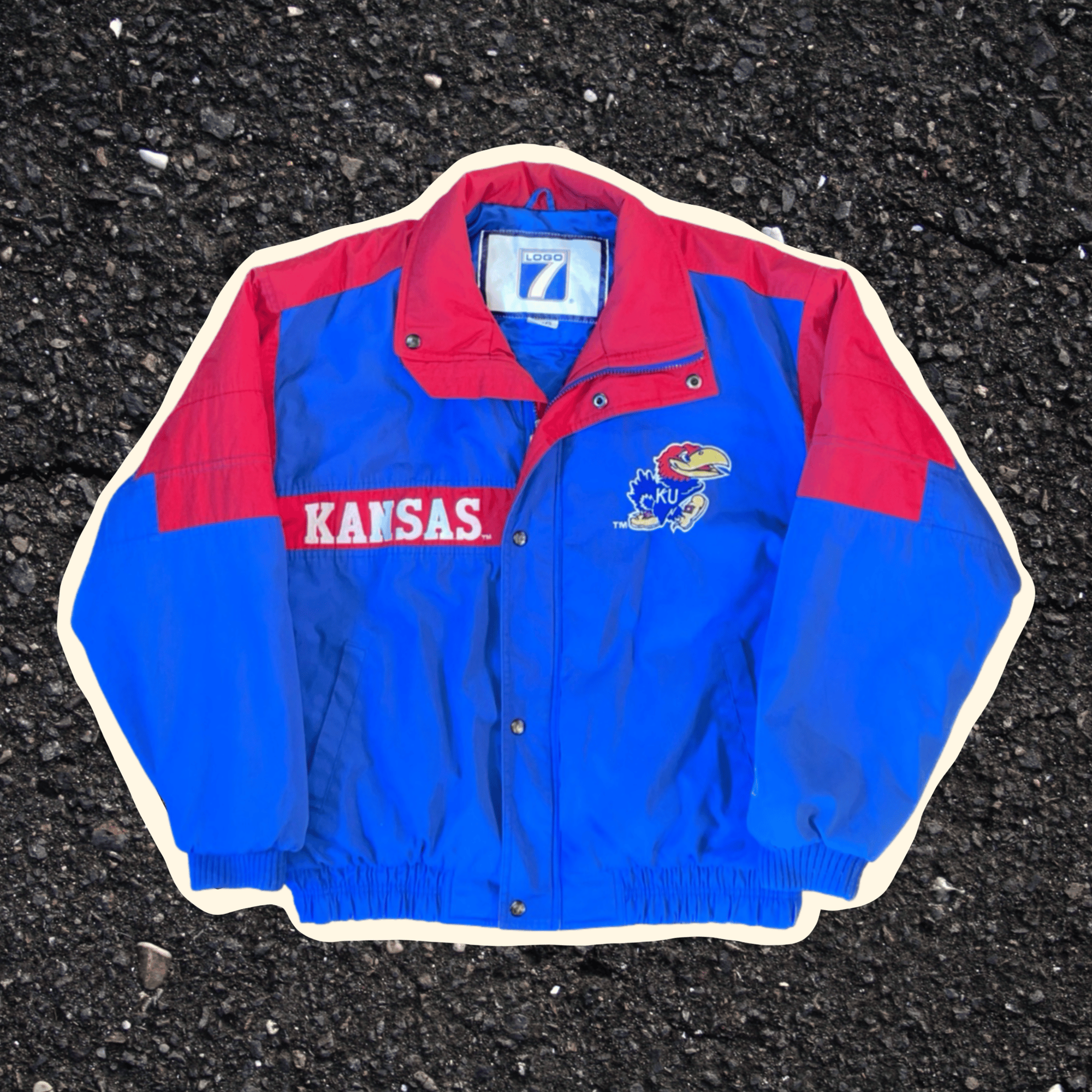 Vintage KU Jayhawks Logo7 Coat | THE THRFT SHOP