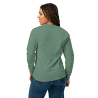 Image 14 of Women HEALING PROCESS Garment-dyed heavyweight long-sleeve shirt