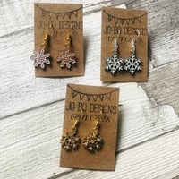 Snowflake Christmas earrings