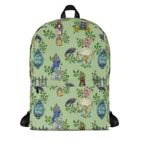 Image 3 of Green Haunted Mansion Pattern Backpack
