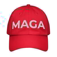 Image 1 of MAGA Trump - Under Armour® dad hat from PatriotsCo.com