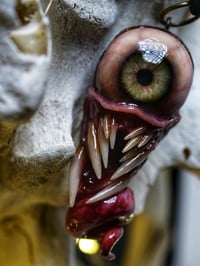 Image 6 of Twisted tongue pendant, Green Glow, ooak