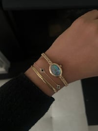 Image 12 of RARE Vintage 14k Soid Yellow Gold Extremely Rare Blue Dial ✨NEW IN BOX ✨
