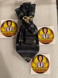 Custom Neckties Navy/Black w hint of gold