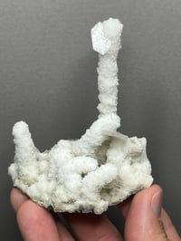 Image 1 of Quartz Stalagmite Coated With Aragonite & Clear Rhombohedral Calcite #2440