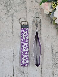 Image 2 of Chunky Glitter Butterfly Wristlet Keychain