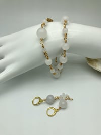Image 1 of Jade necklace and earrings set 