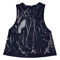 Image 3 of “BLEACHED SKULL” Custom Bleach Painted Tank Top SMALL
