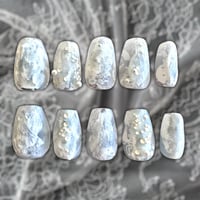 Image 1 of White Lace Clawz