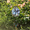 Mottled Blue Fairy Door Windchime