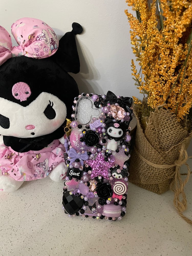Kuromi purple black phonecase PM4