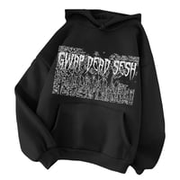 Gwap Dead Sesh Black Hoodie (White)