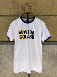 Image 1 of MOCO RINGER TEE WHITE BLACK