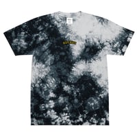 Image 2 of Embroidered Oversized Tie-Dye Shirt