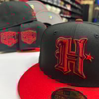 Image 1 of New Era 59Fifty Black - Red 