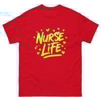 Image 7 of Nurse Life Shirt – Yellow Graffiti Nurse T-Shirt Bold Paint Stroke Unisex Graphic Tee