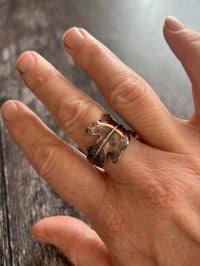 Image 2 of Woodland Oak Copper Ring