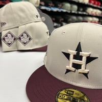 Image 2 of New Era 59Fifty Stone Maroon WS17