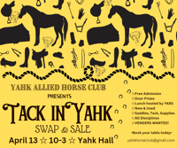 Tack in Yahk Swap & Sale Table Booking