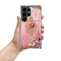 Image 3 of Pastel Pink Tattered Texture Rose Gold Goth Lolita Kawaii Inspired Clear Case for Samsung®