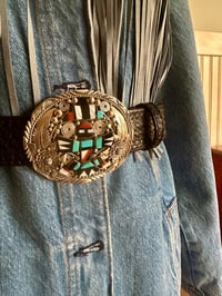 Image 6 of Ben Begay Belt buckle & new leather belt 