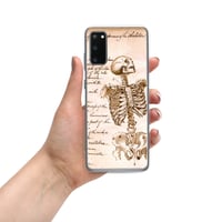 Image 11 of Antique Book Page Anatomical Skeleton Sketch Clear Case for Samsung®