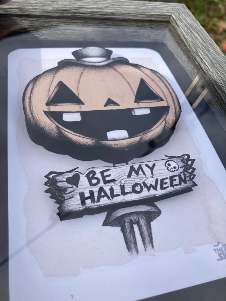Image of "Be My Halloween" Shadow Box
