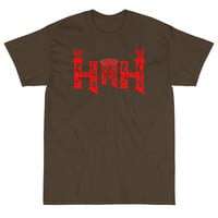 Image 2 of HNH Crown & Flame T-Shirt (Red Print)