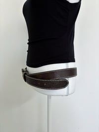 Image 4 of Vintage dark brown belt 