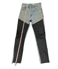 Image 3 of LEATHER SPLIT JEANS