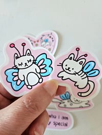 Image 2 of Fairy kittens sticker pack
