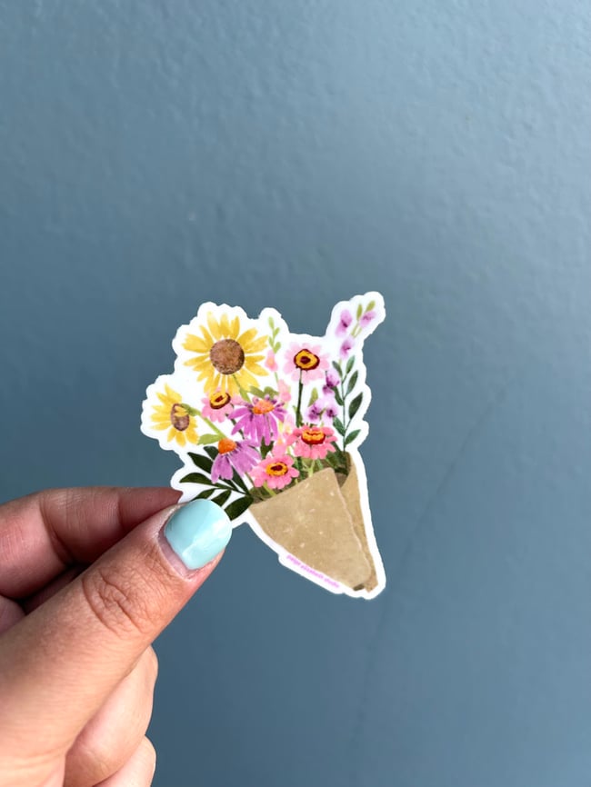 Wrapped Bouquet Sticker