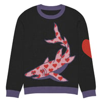 Image 14 of Heart Shark Knitted crew neck sweater