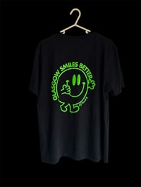 Image 2 of Black and green smiles tee 